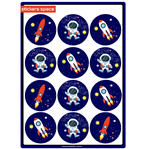 Stickers plancha Space 12s 1u